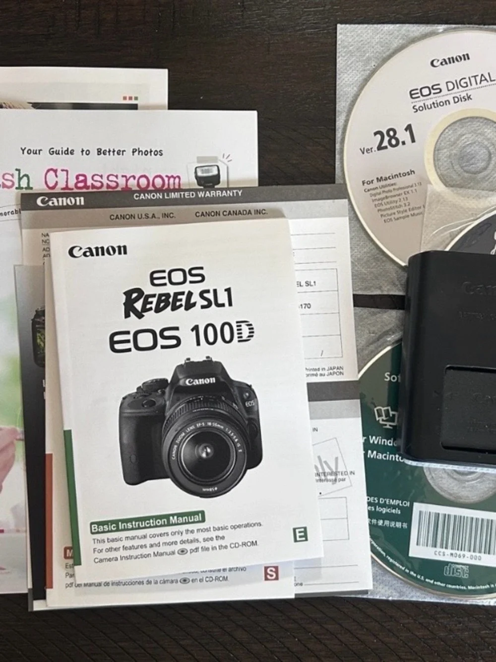 Canon EOS Rebel SL1 DigitalSLR Camera with 18-55mm lens - New In Box